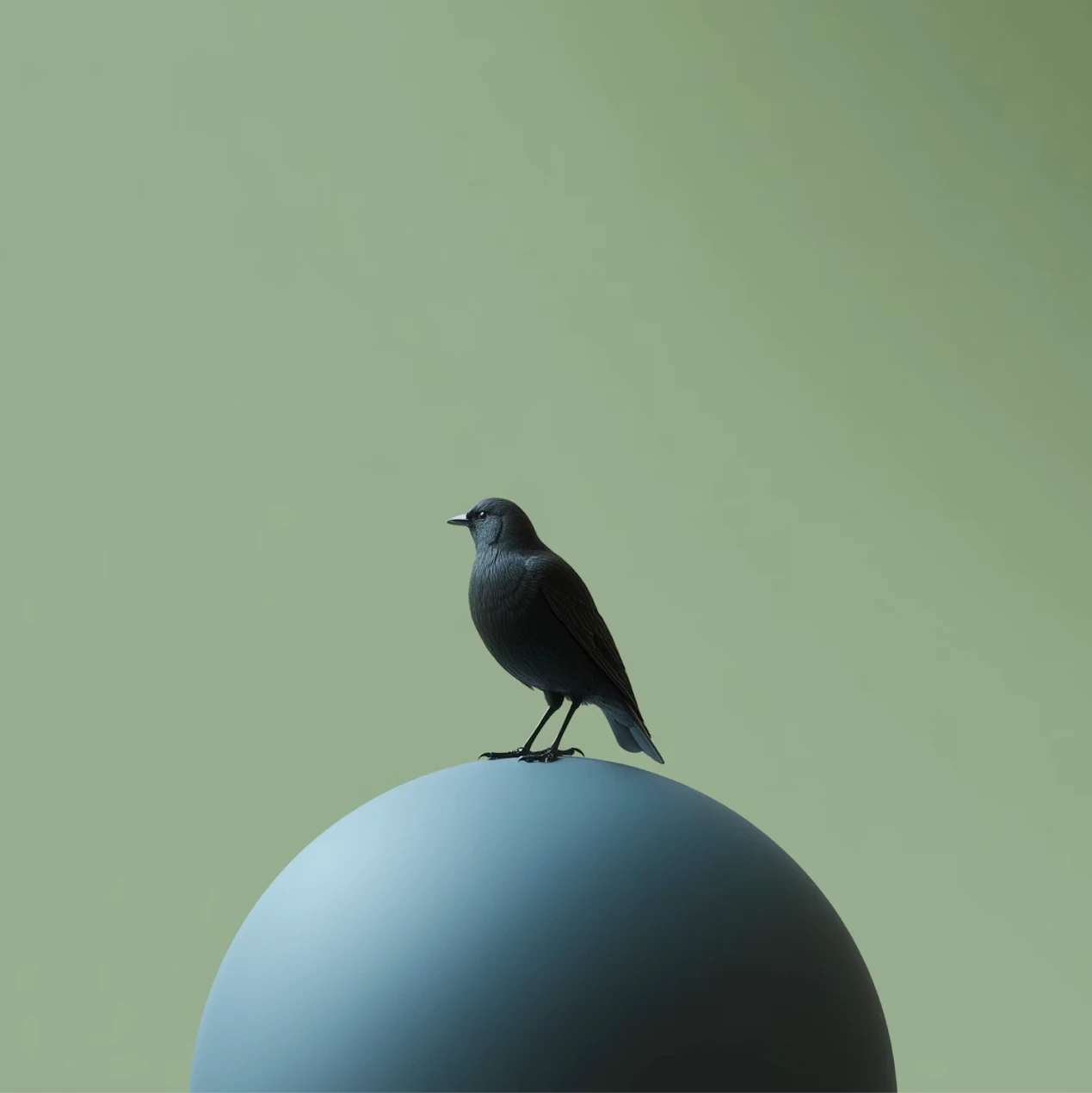 a bird on the circle